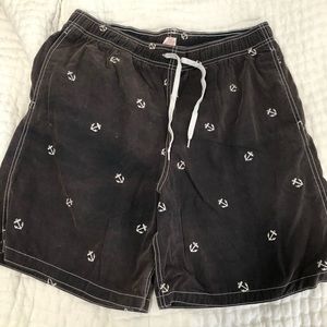 Black swimsuit w/ anchors